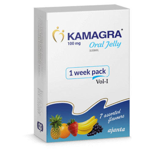Supliment Sanatate Sexuala, Ajanta, Kamagra Oral Jelly, Erectii Puternice si de Durata, Aroma Fructe, 7 plicuri x 5gr