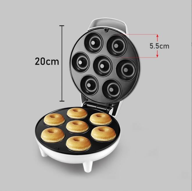 Aparat Electric pentru 7 Gogosi Tip Donut, 750W, Placi Antiaderente