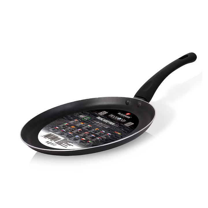 Aparat de Clătite 24 cm Diamond Collection – Aluminiu Presat, Strat Antiaderent Titan 3 Straturi, Inducție, Negru Mat, PFOA Free