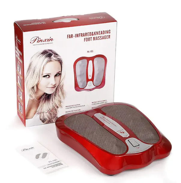 Aparat de Masaj pentru Picioare Shiatsu cu Incalzire Infrarosu, 18 Capete Masaj