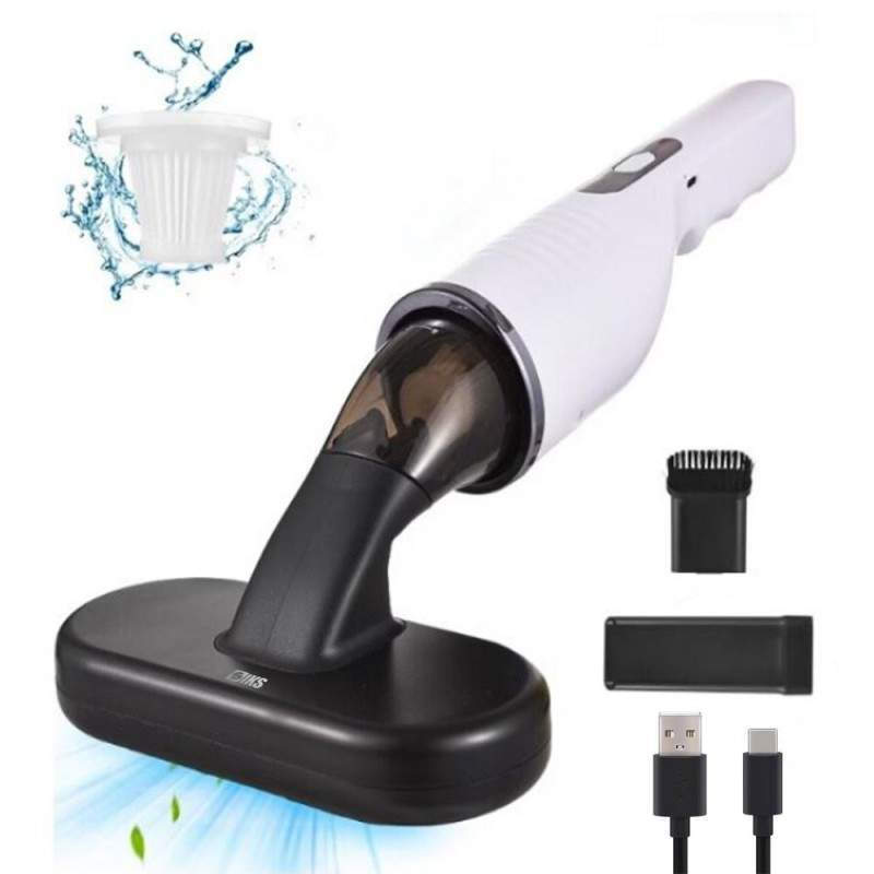 Aspirator Auto Portabil Fara Fir Putere 80W, USB-C, Filtru HEPA, Kit Complet