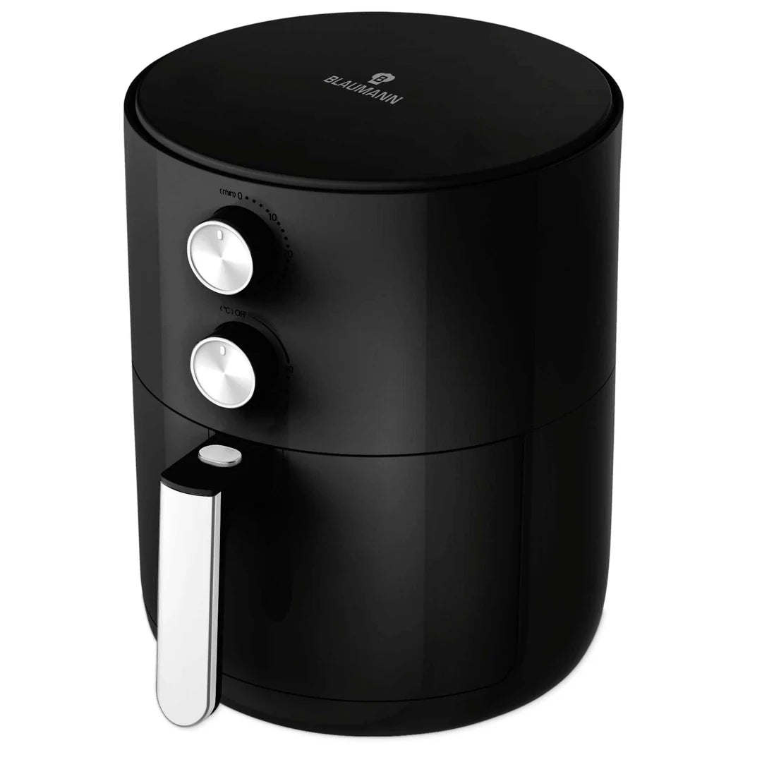 Friteuza cu Aer Cald (Air Fryer) 3.5 Litri, 1500W, Gatire Sanatoasa Fara Ulei, Cos Antiaderent, Negru-Argintiu