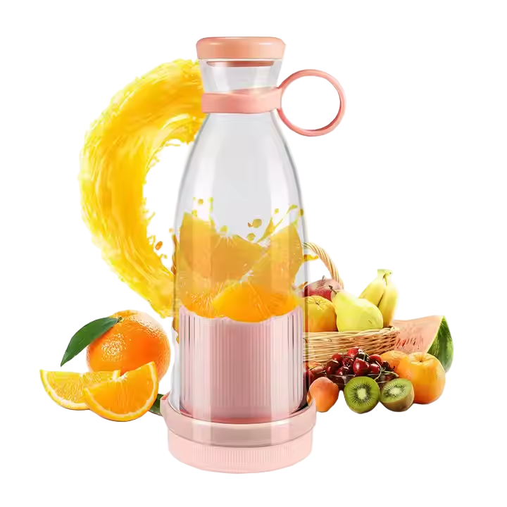 Blender Portabil Reîncărcabil USB, 420ml, pentru Smoothie-uri și Shake-uri