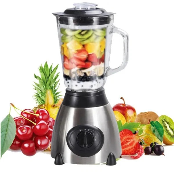 Blender de Masa 2 in 1, 2200W, 5 Viteze, Cana Sticla si Rasnita, Inox