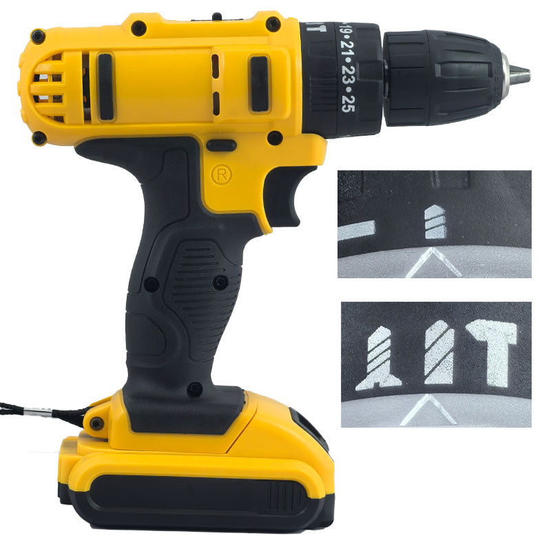 Bormașină cu 2 Acumulatori 36V, 5Ah + Trusă Completă cu 110 Piese – Set Profesional de Scule și Accesorii