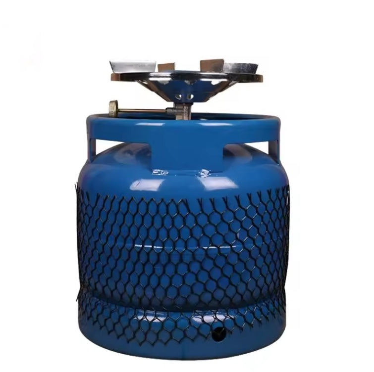 Butelie Gaz Voiaj 5kg, Goală, cu Arzător din Inox, Aragaz Portabil pentru Camping