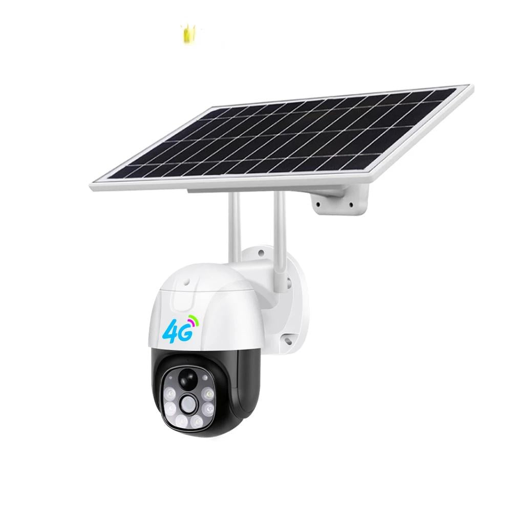Cameră de Supraveghere 4G PTZ cu Panou Solar, Full HD 3MP, Audio Bidirecțional, Detecție Umană, IP66