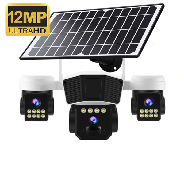 Cameră de Supraveghere 4G cu Panou Solar și Acumulator | Model PTZ TL3, 12000mAh, Senzor PIR, Aplicație OKAM Pro