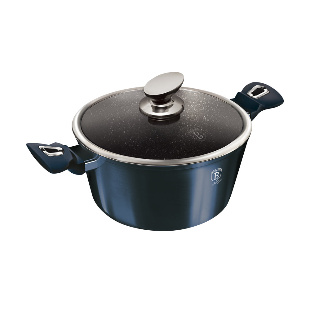 Cratiță cu capac 30 cm, 8 L, Berlinger Haus BH 7148, Aquamarine Edition