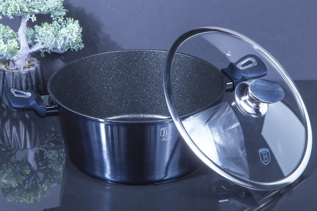 Cratiță cu capac 30 cm, 8 L, Berlinger Haus BH 7148, Aquamarine Edition