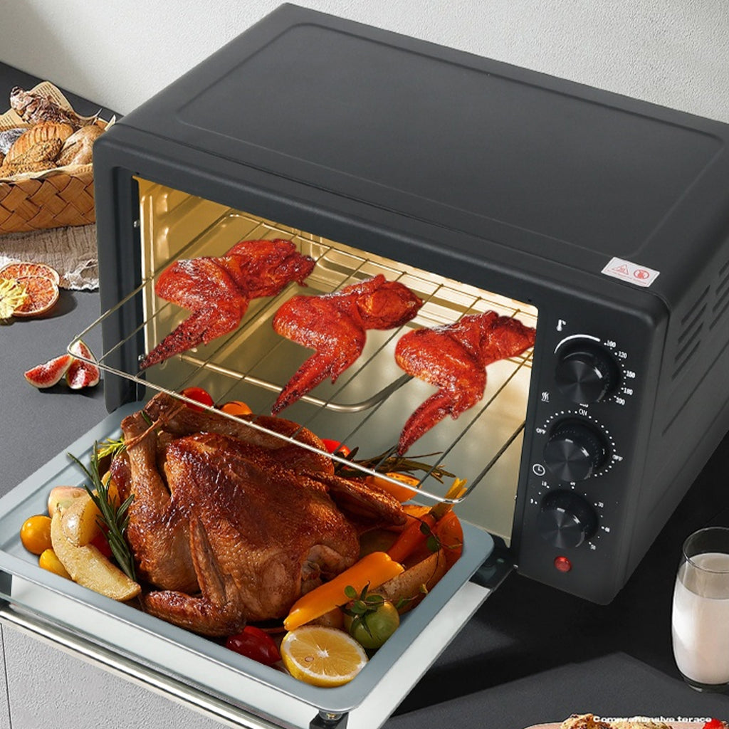 Cuptor Electric 2500W, 48L, cu Functie rotisor, Gratar si Tava Incluse