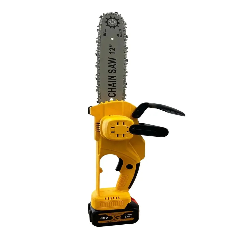 Drujba Electric cu Lant 12" AT-Performance AT-2023 – 2 Acumulatori 48V 5000mAh, 2 Lanturi, Incarcator Inclus