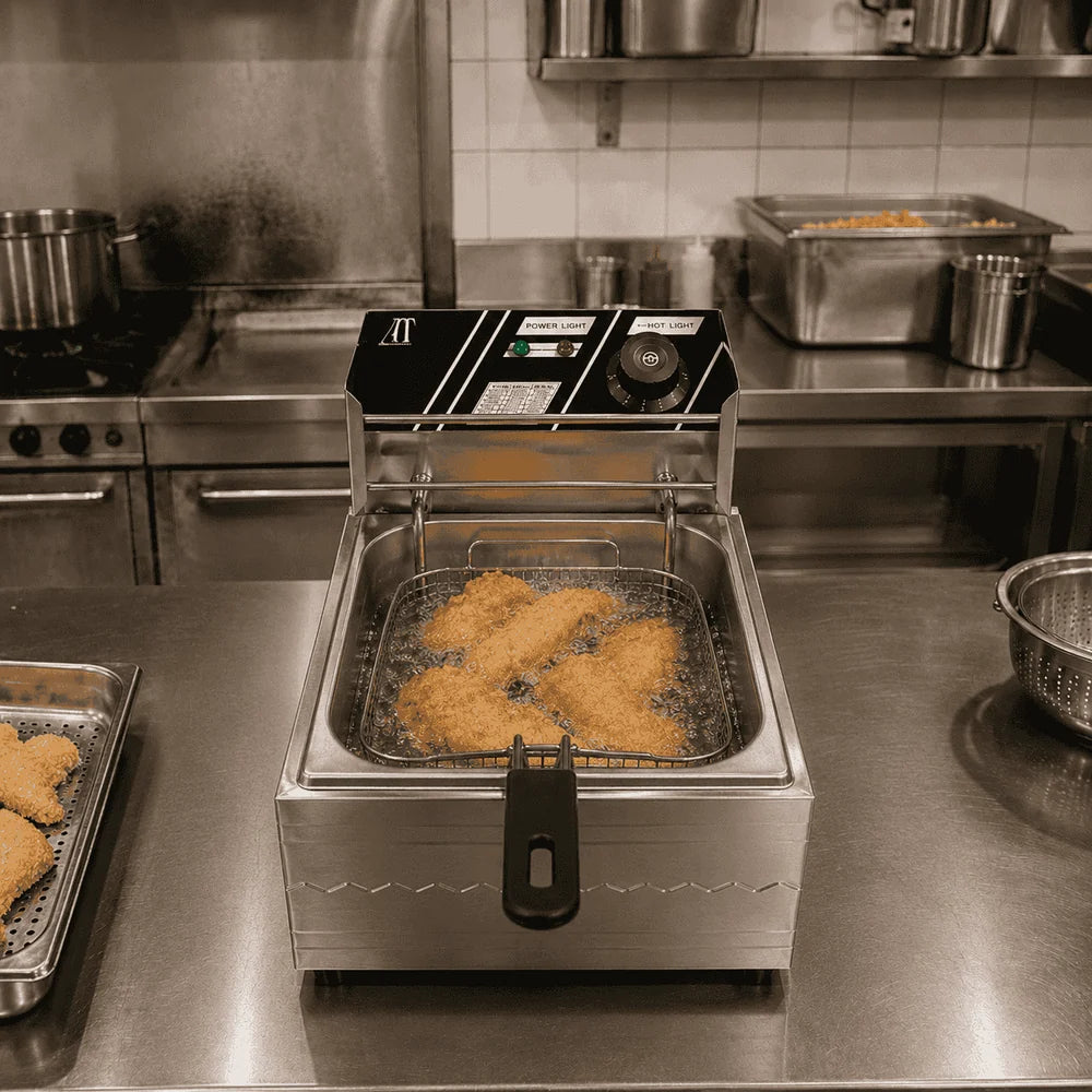Friteuza Electrică Profesională din Inox AT-Performance – Putere 2500W, 6L