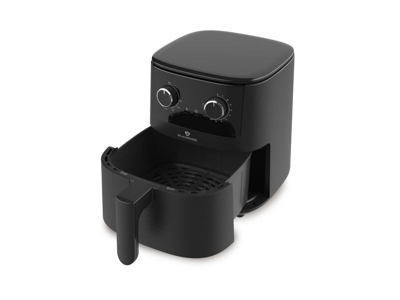 Friteuza cu Aer Cald Blaumann XL 5 Litri, 1400W, Termostat Reglabil, Gatire Fara Ulei, Timer 60 min, Negru
