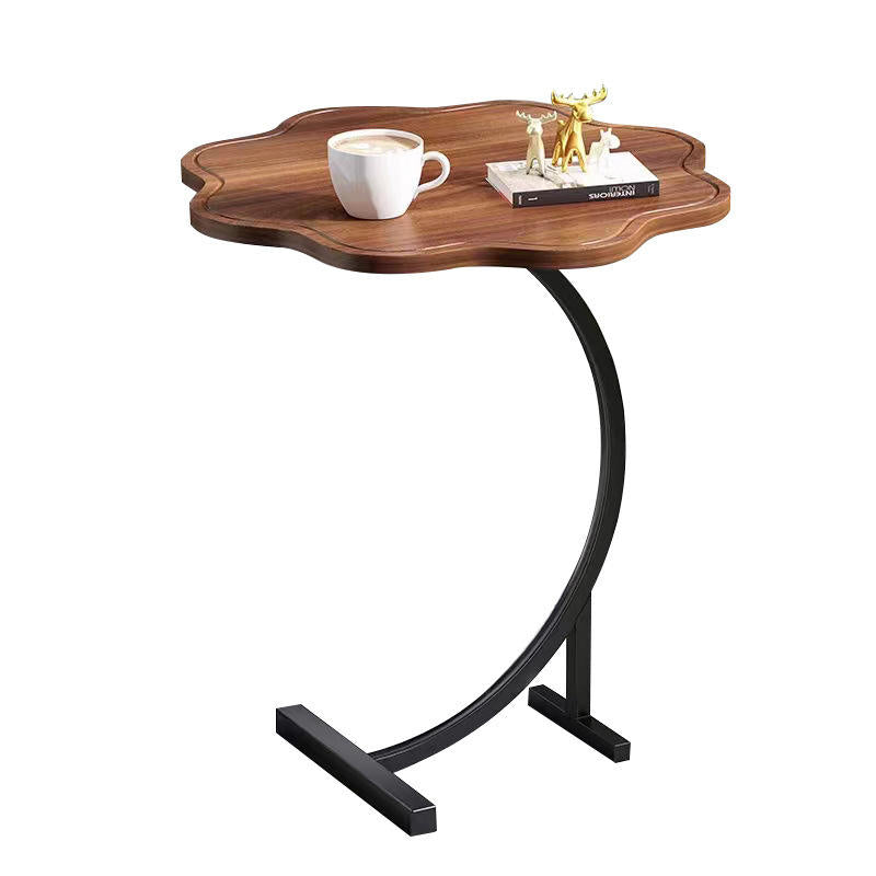 Masă Auxiliară Rotundă în Formă de C, 2 Niveluri, Stil Modern, 25x30x60cm