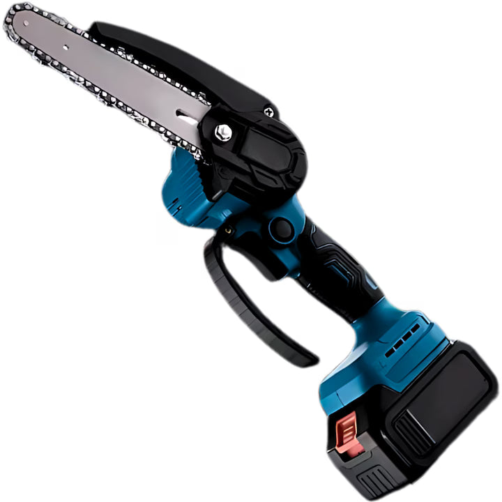 Mini Drujbă / Fierăstrău Fără Fir cu Lamă de 6 inch, 1280W, 2 Acumulatori 48V, Kit Comple