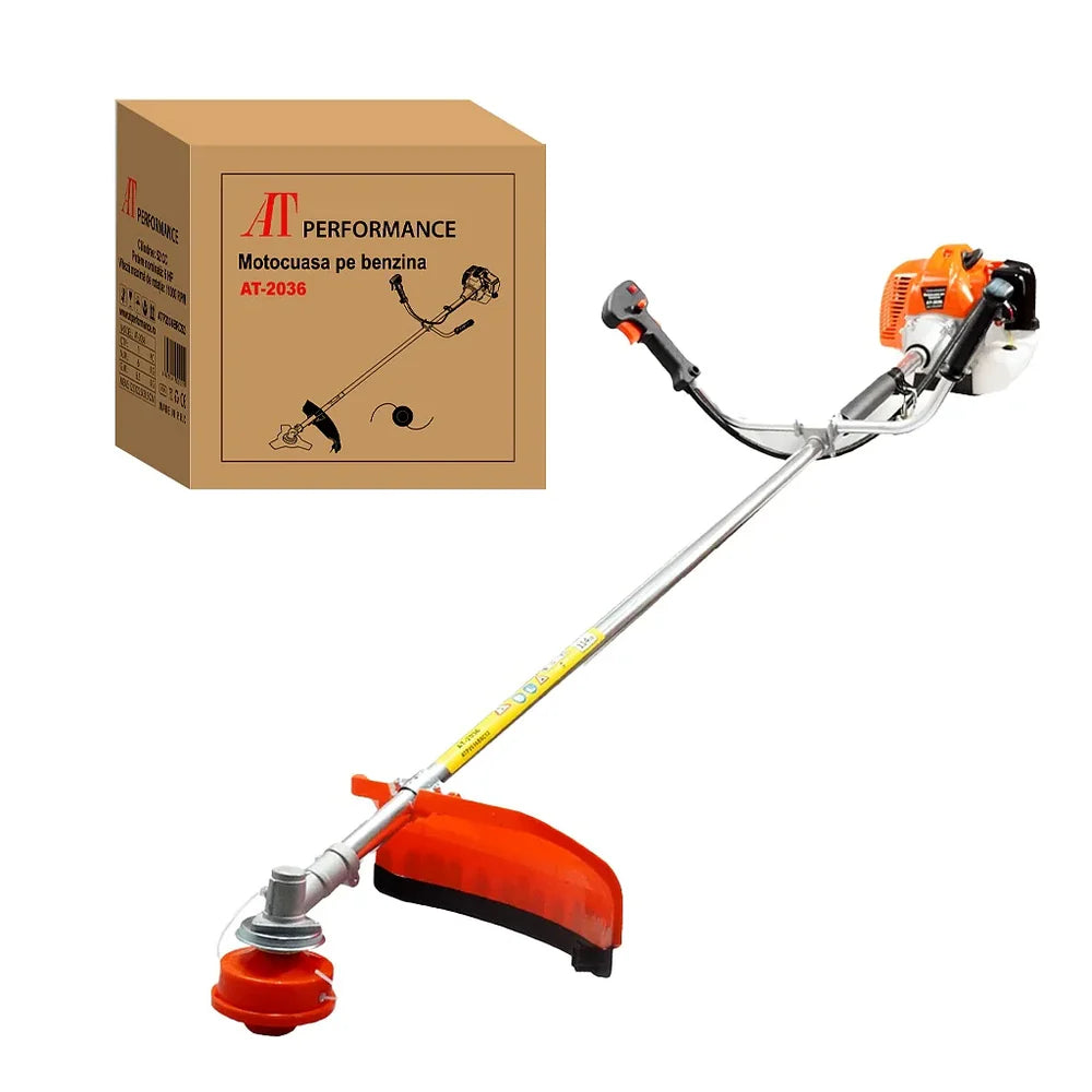 Motocoasă pe Benzină AT Performance® AT-2036, 52 cc, 6 CP – Motocoasă pentru Iarbă, Buruieni și Vegetație Densă