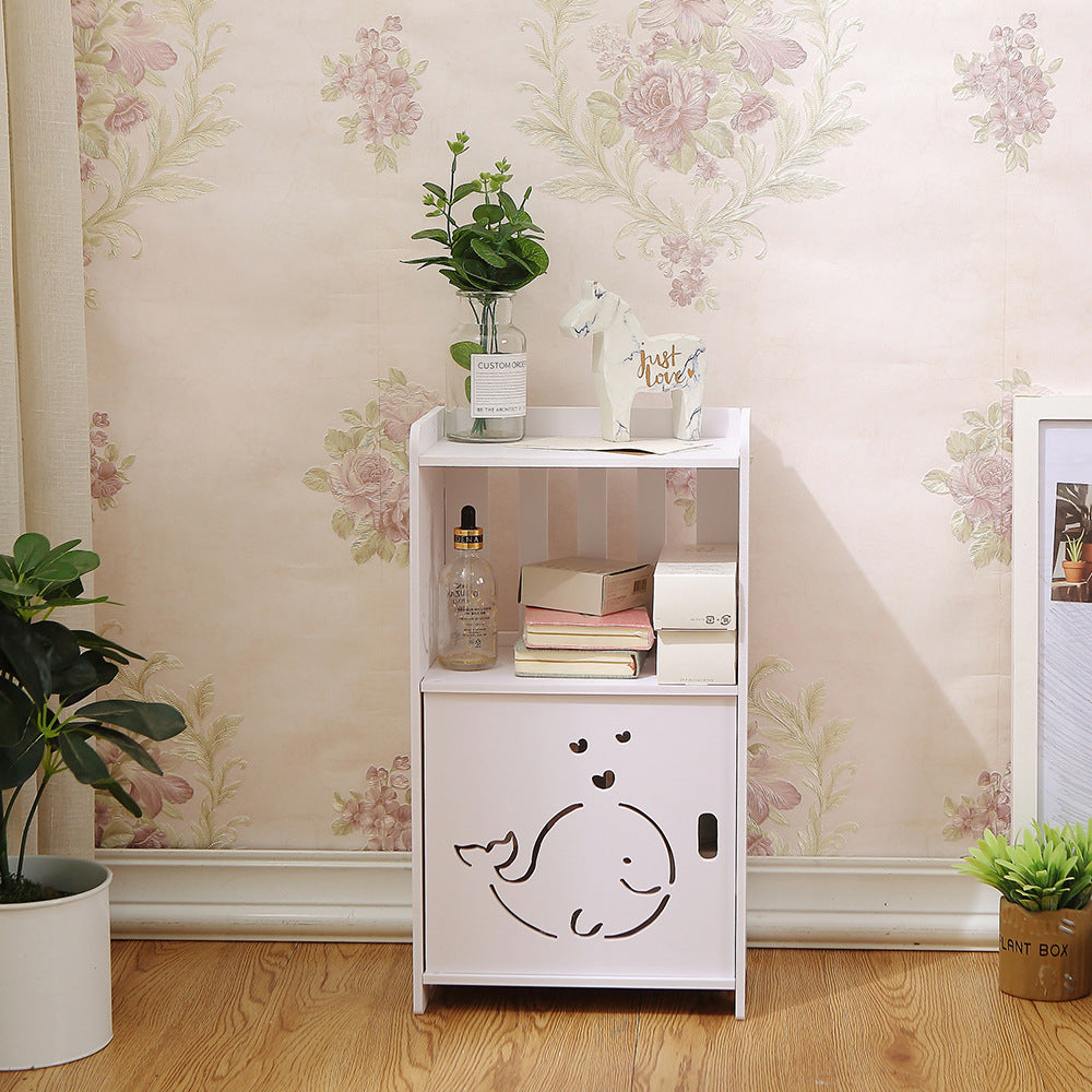 Noptiera Alba Simpla, 40x30x21 cm, din Compozit PVC