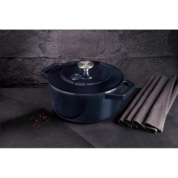 Oală din fontă emailată cu capac 20 cm – Berlinger Haus BH 6521 Aquamarine Edition