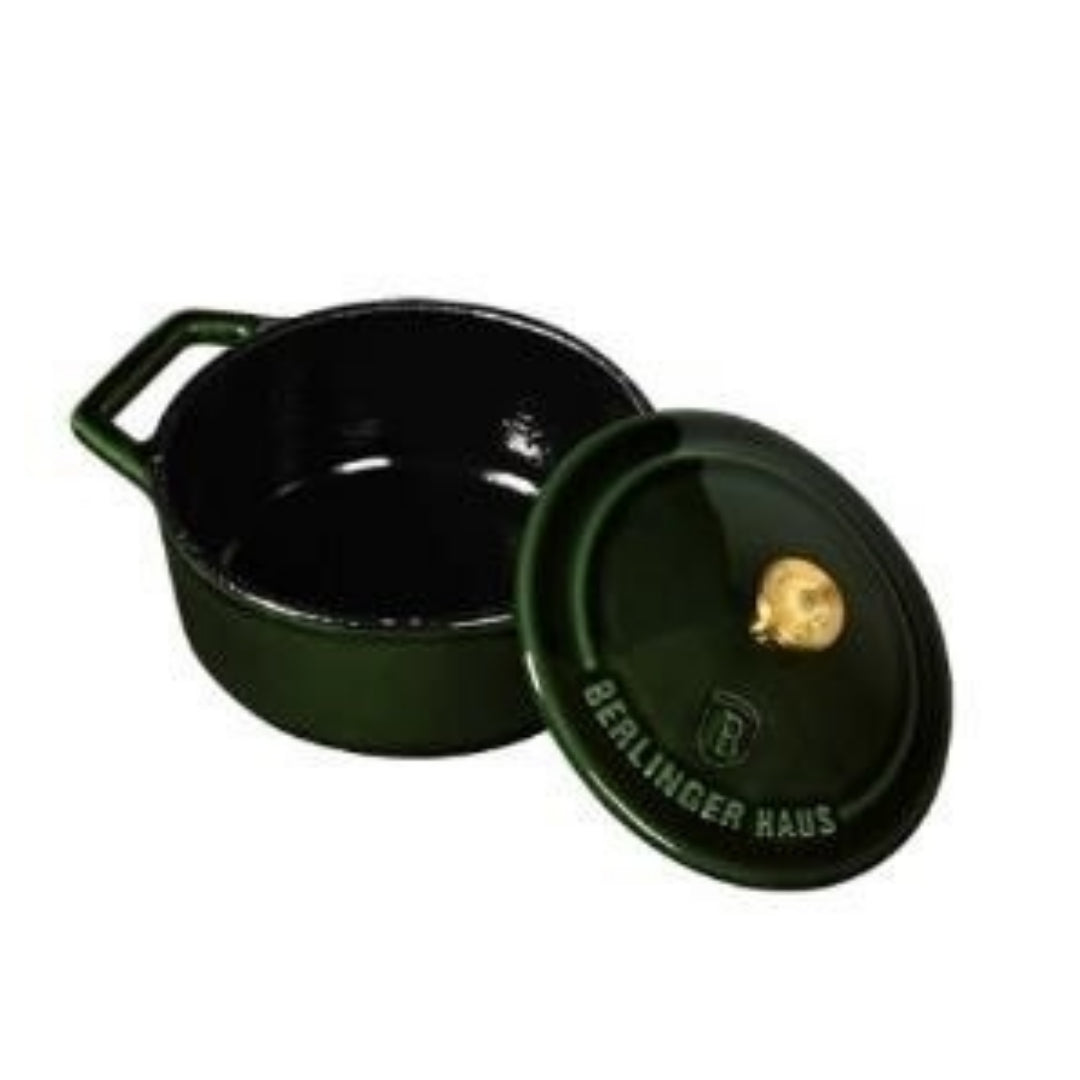 Oală mică din fontă emailată 10 cm – Berlinger Haus BH-6501 Emerald Collection