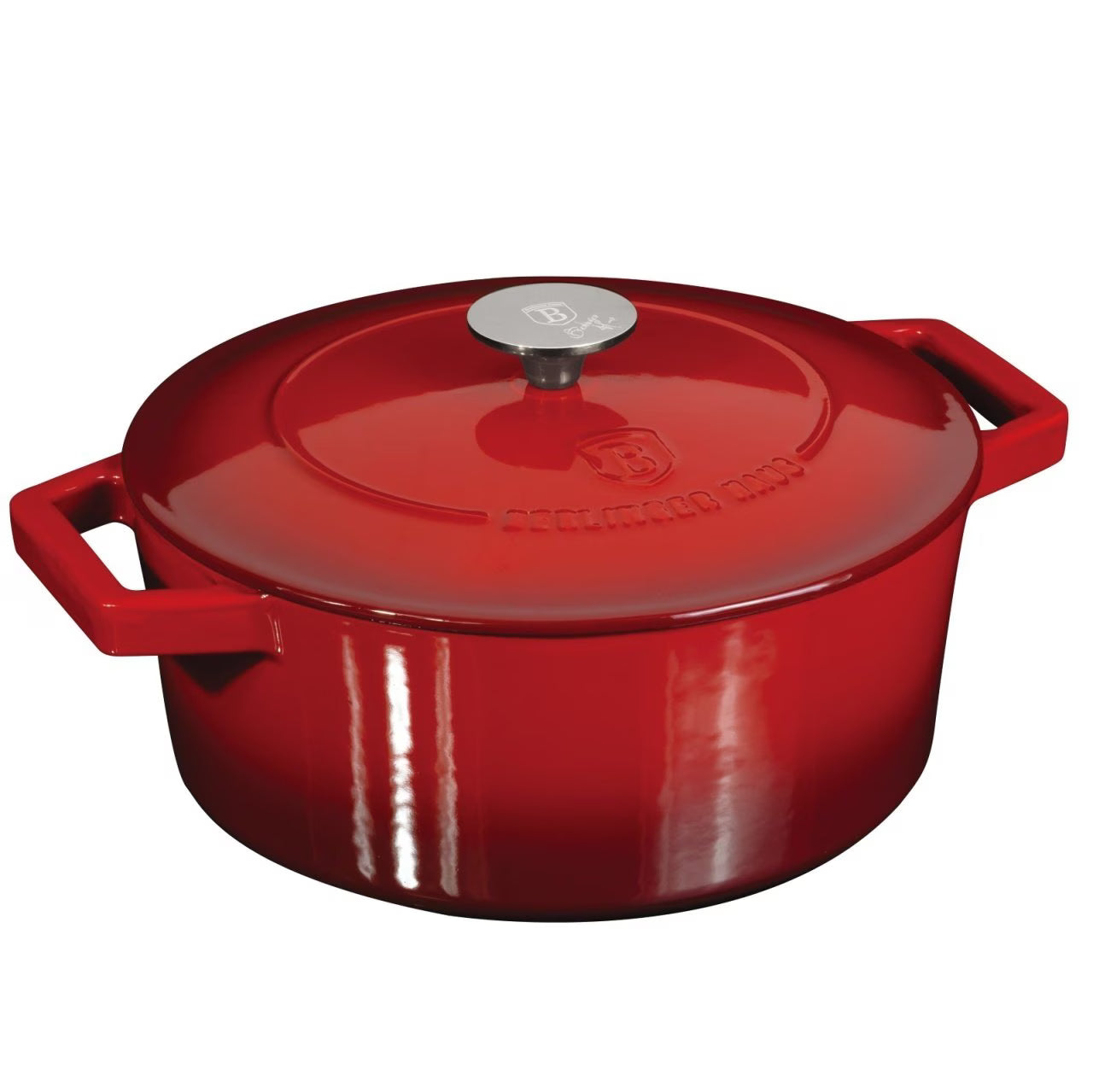 Cratiță din fontă emailată cu capac Ø28 cm – Berlinger Haus BH/8643-NO