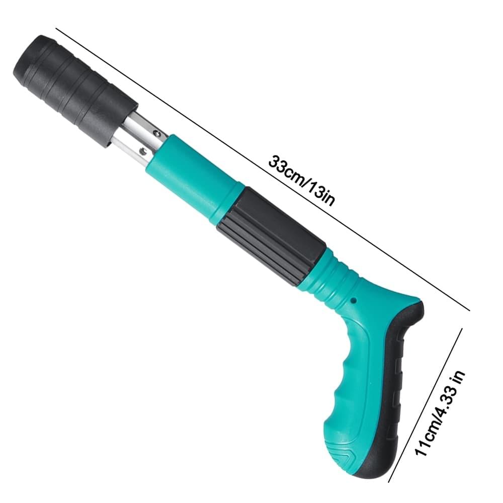 Pistol Manual de Fixare Tip Nit – 3 Trepte, Din Oțel, pentru Pereți, Tavane și Metal – Dispozitiv de Prindere cu Arc, Culoare Verde