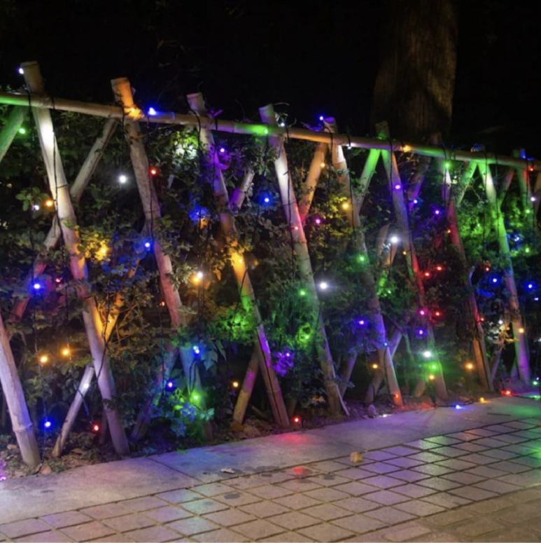 Instalație Luminoasă de Crăciun, 100m, 480 LED-uri Multicolore, Bec Tip Diamant, 8 Jocuri de Lumină, IP44