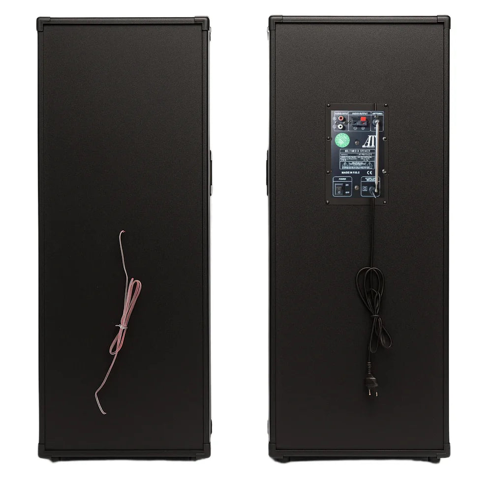 Set Boxe Active Ailiang ATP813-DT, 100W, Bluetooth, Karaoke, USB, Lumini LED