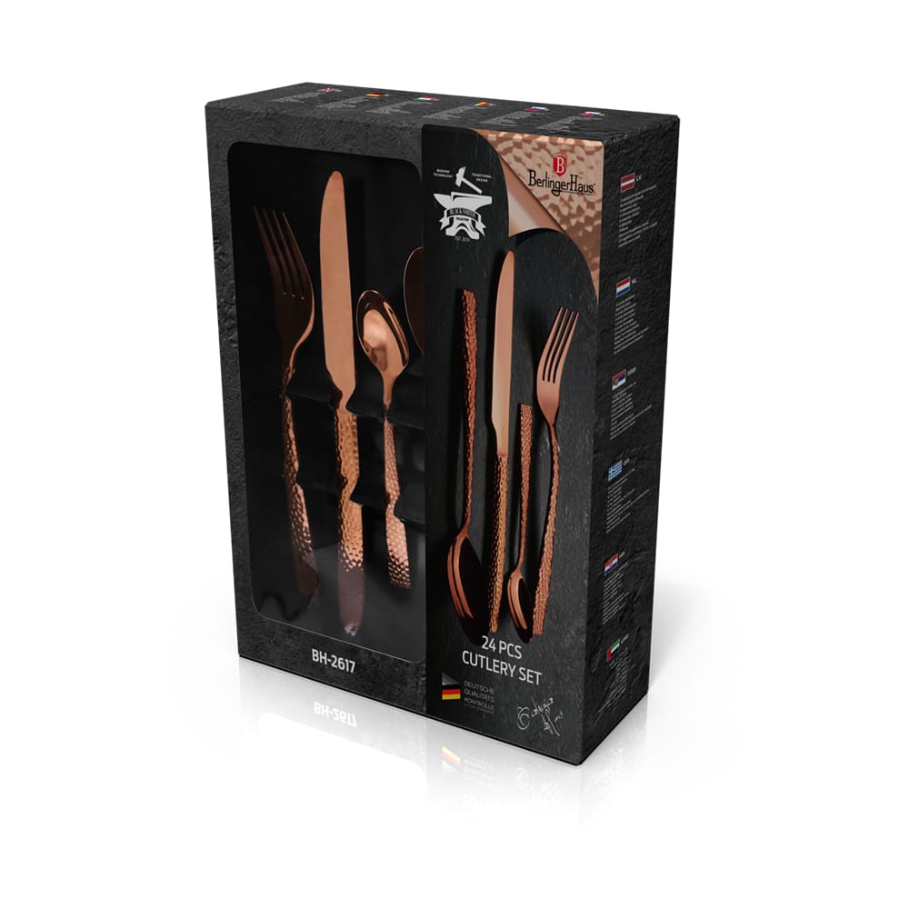 Set tacâmuri 24 piese Premium Berlinger Haus BH/2617 – Rose Gold Edition