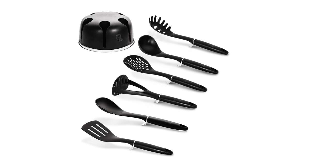 Set ustensile de bucătărie, 7 piese – Berlinger Haus BH 6218, Black Royal Collection