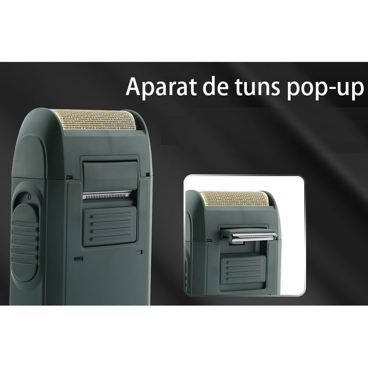 Shaver Electric Reîncărcabil, 2 Capete, Autonomie 60 Min, Indicator LED, Încărcare USB