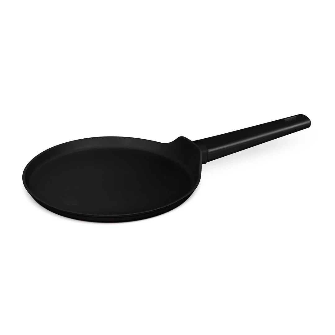 Tigaie Clatite Blaumann BL-3997, Aluminiu Forjat, 25 cm, 3 Straturi Marmura Antiaderenta, Inductie, Negru Mat