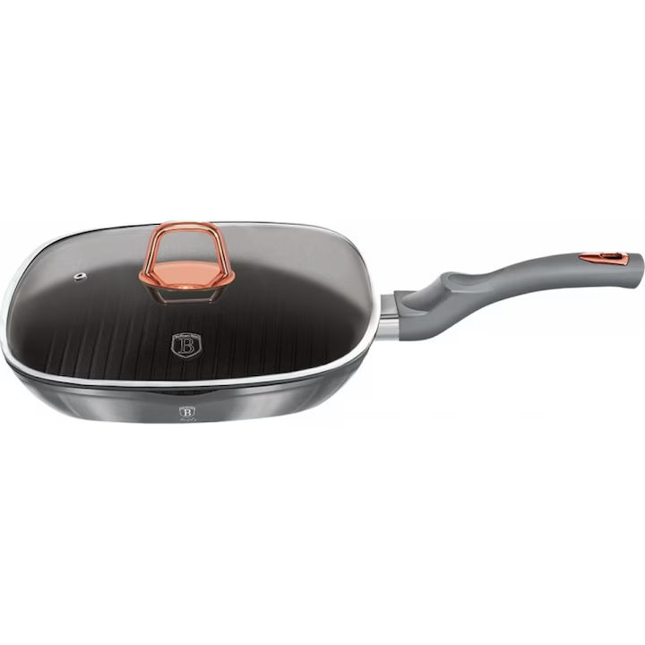 Tigaie grill cu capac 28 cm – Berlinger Haus BH-6005 Moonlight Edition