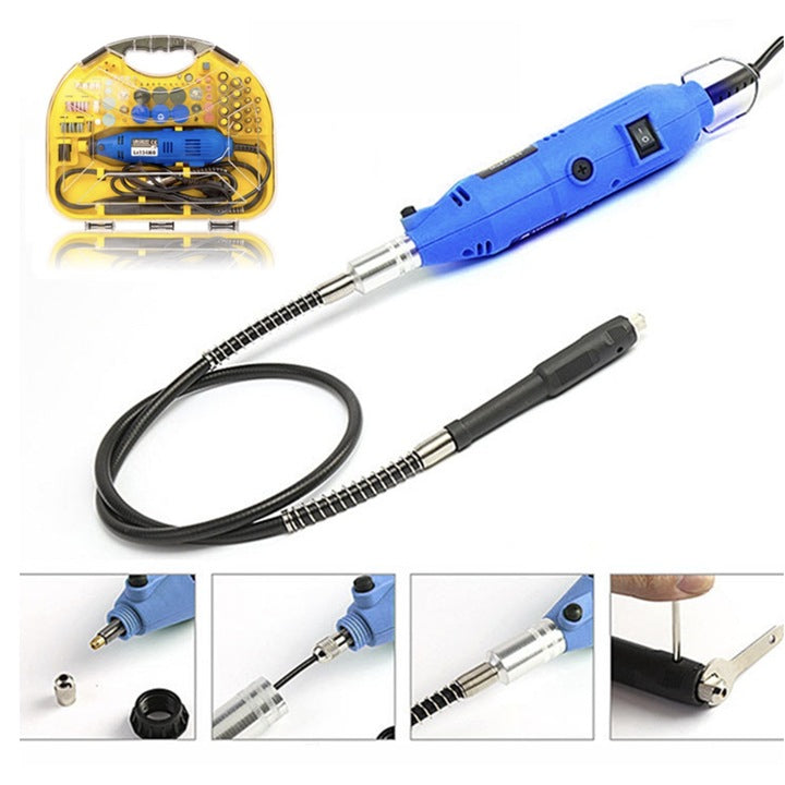 Minifreză Tip Biax Craft-Tec, 500W, 12000 RPM, cu 117 Accesorii