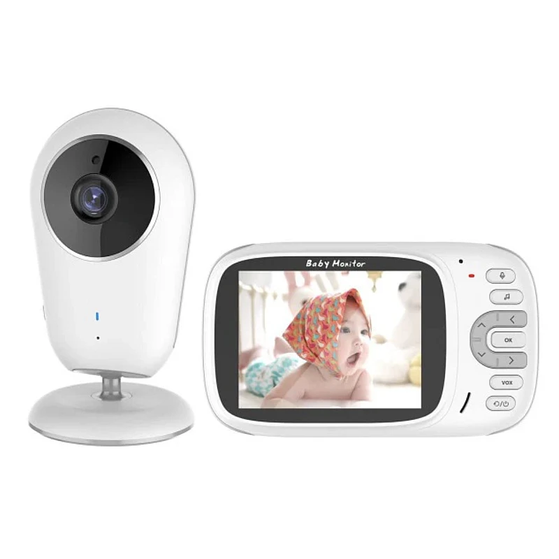 Cameră Supraveghere Bebeluși Baby Monitor Video Wireless Q-SX907, HD, Audio Bidirecțional, Senzor Temperatură și Sunet