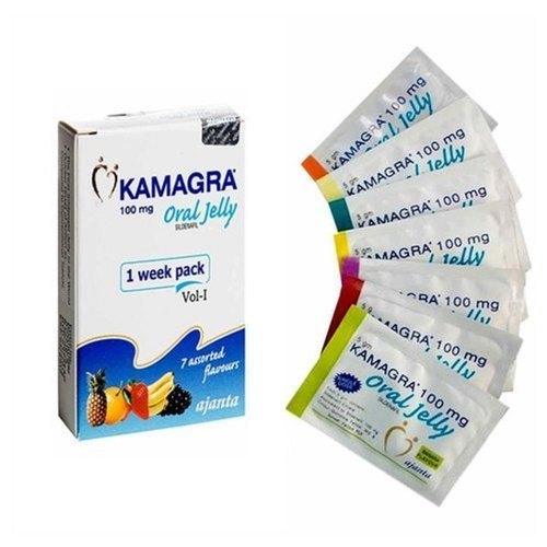 Supliment Sanatate Sexuala, Ajanta, Kamagra Oral Jelly, Erectii Puternice si de Durata, Aroma Fructe, 7 plicuri x 5gr