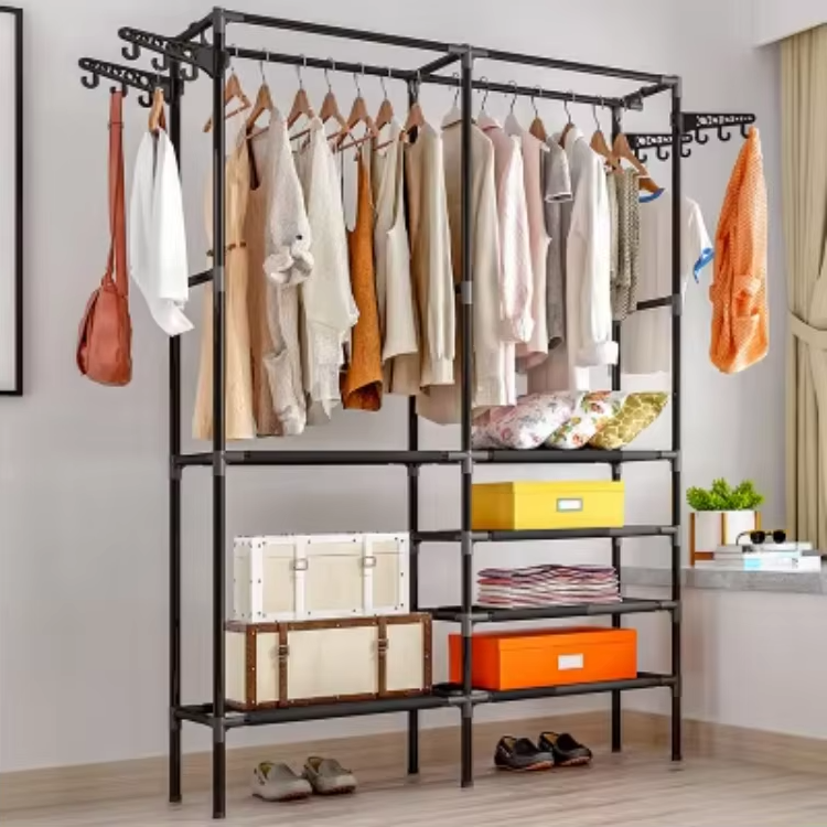 Cuier tip Stander, 6 rafturi si 8 carlige, 175cm