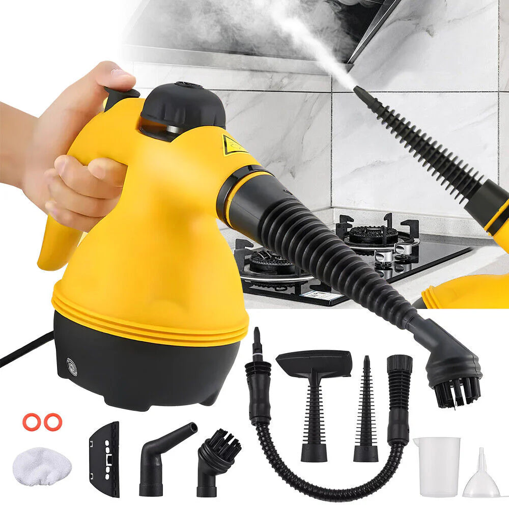 Aparat de curatat cu aburi 1000w cu accesorii, Steam Cleaner