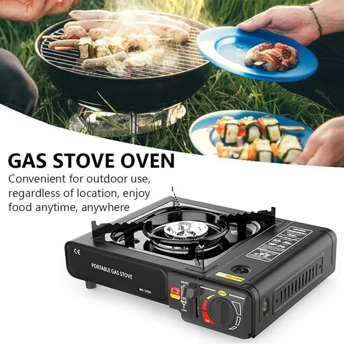 Aragaz Portabil Camping cu Aprindere Automată 2.3 kW pe Butan/GPL – Pentru Picnic, Drumeții și Exterior