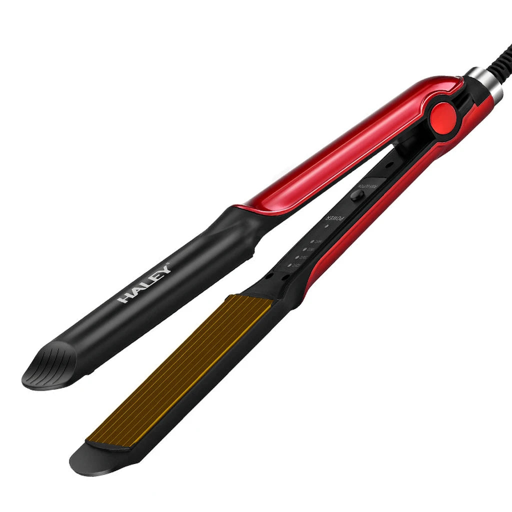 Placă de Creponat Părul HALEY HY-3006, 2 în 1, Ceramică, 4 Trepte Temperatură 160–220°C, Încălzire Rapidă, pentru Volum și Onduleuri
