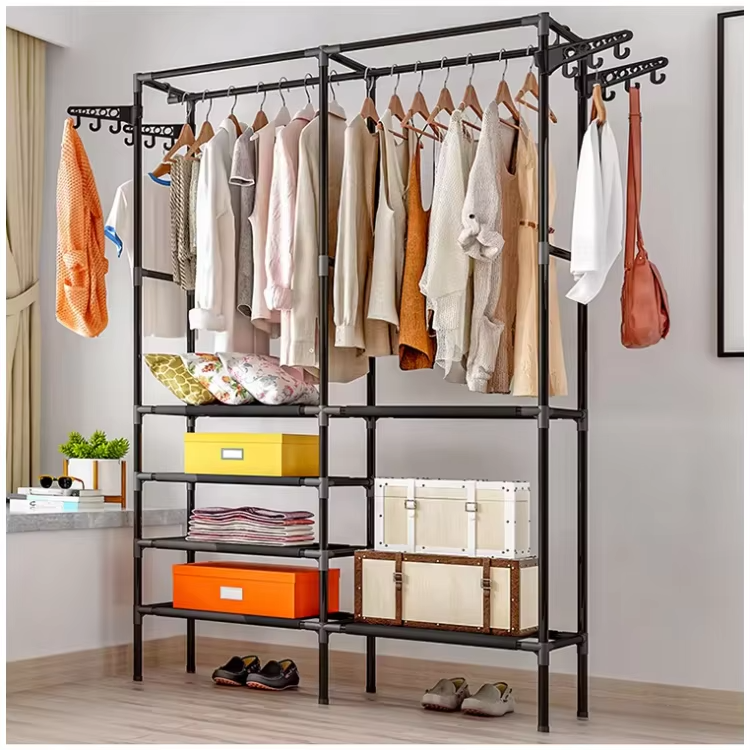 Cuier tip Stander, 6 rafturi si 8 carlige, 175cm