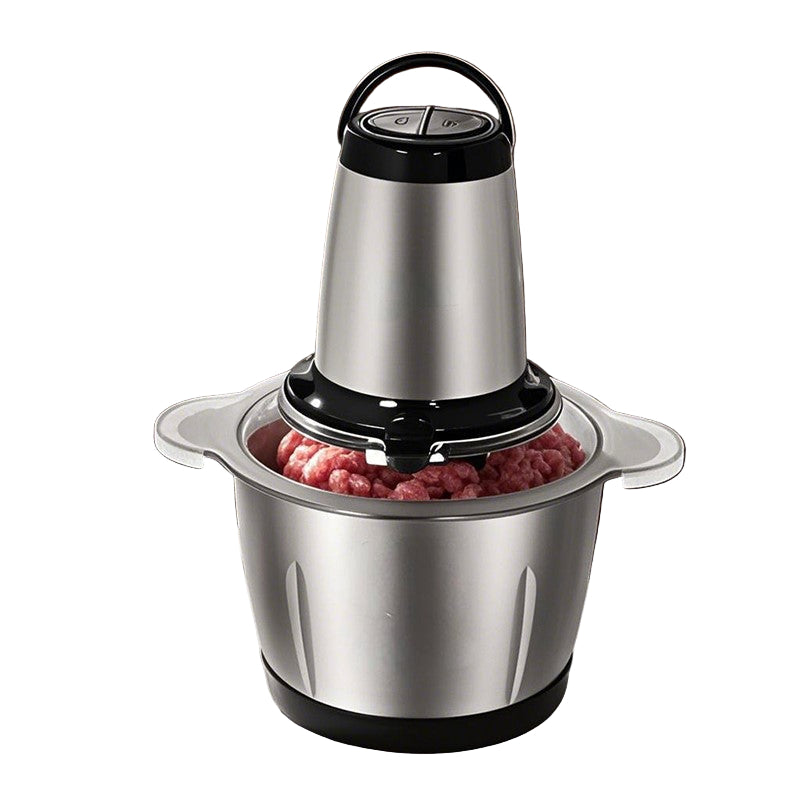 Tocător Electric Multifuncțional 250W, Bol de 2 Litri, Lame din Inox, Funcție Zdrobire Gheață, pentru Legume, Carne și Nuci