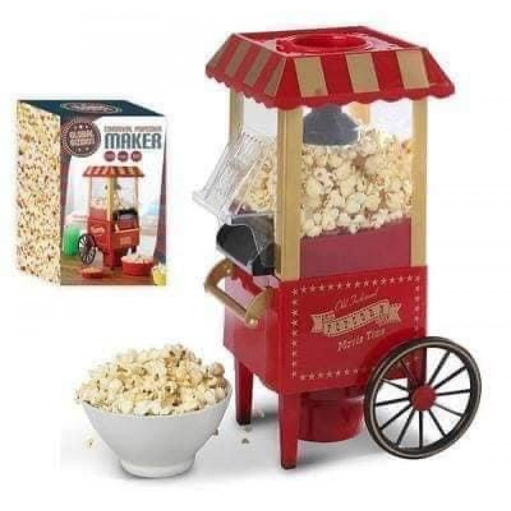 Aparat Retro de Popcorn cu Aer Cald  Floricele Fără Ulei, Design Vintage