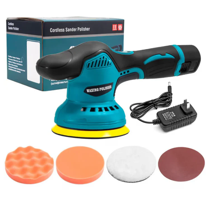 Aparat Polish Fără Fir 12V, 2500–5000 RPM, 8 Trepte, 2 Acumulatori Li-Ion