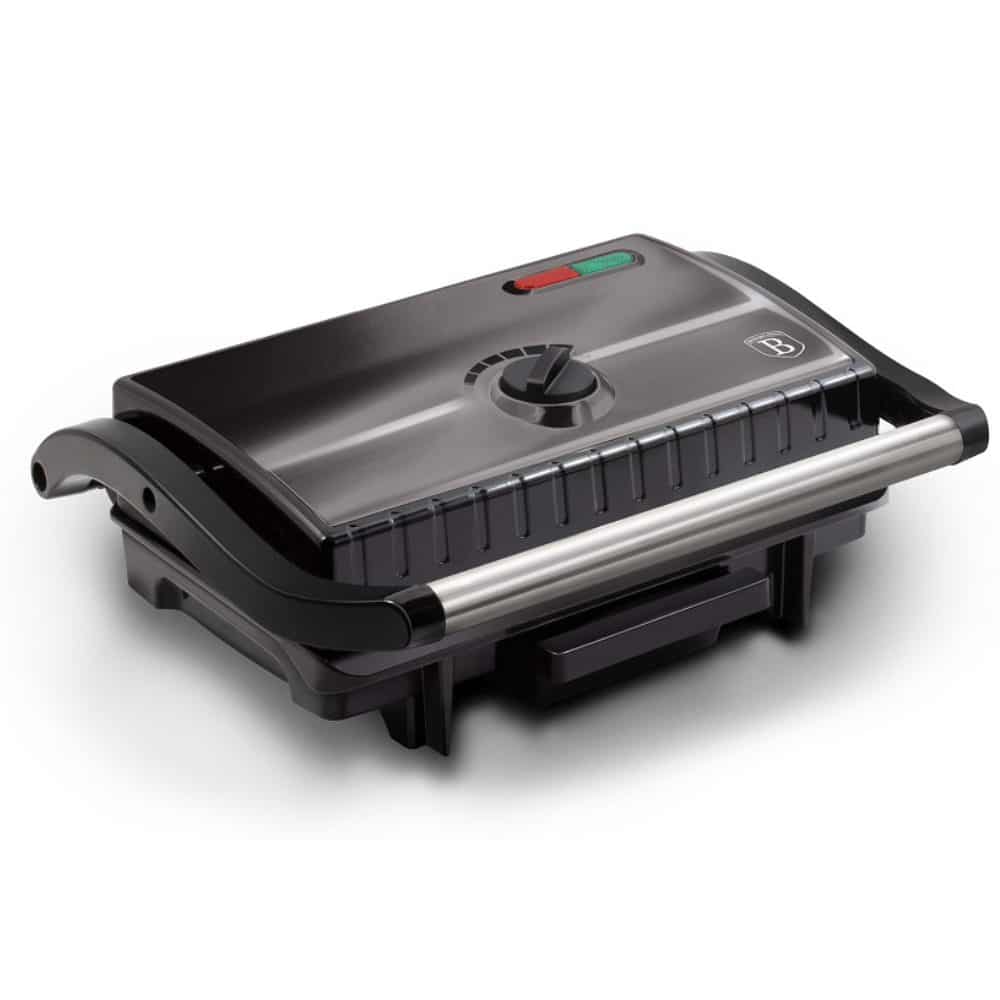 Aparat electric grill pentru sandwich-uri Berlinger Haus BH/9340, 1500W, termostat reglabil, plăci antiaderente, LED indicator