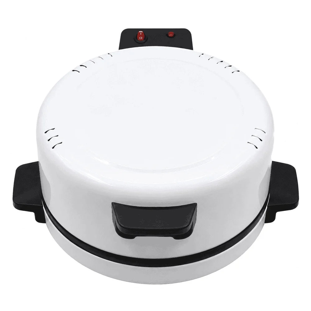 Cuptor Electric pentru Pizza 3000W, Încălzire Sus-Jos, Tavă Rotundă, Alb-Negru