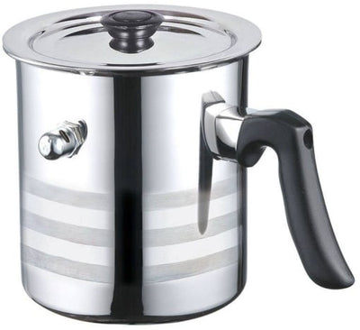 Oală inox cu capac pentru fiert lapte 2 L, perete dublu – Blaumann BL-3512
