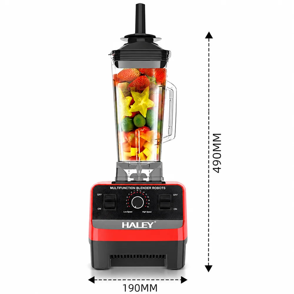 Blender Multifuncțional HALEY HY-2704, 4800W, 15 Viteze + Pulse, Vas 2.5L, Lame Inox, Zdrobire Gheață