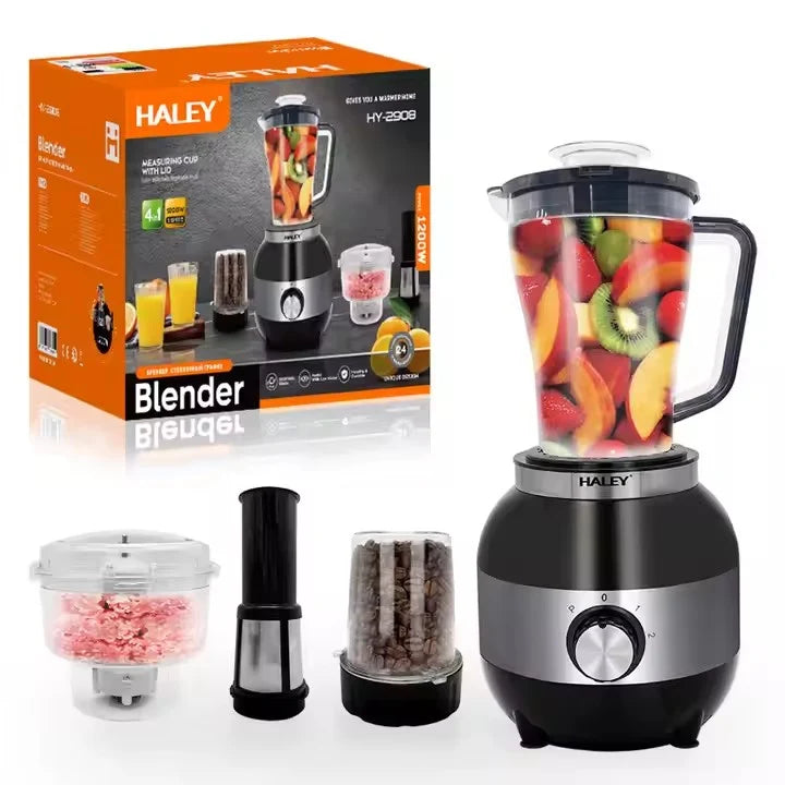 Blender Multifuncțional HALEY HY-2908, 1200W, Vas 1.8L, Touchpad, Lame Inox, Sistem Anti-Picurare