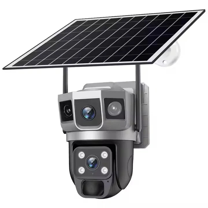 Cameră Supraveghere Solară 4G AT PERFORMANCE®, Dual Lens, 4MP, Zoom Optic 10x, PTZ, V380 Pro